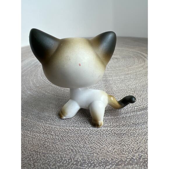 Littlest Pet Shop LPS Portable Pet Carrier w/Siamese Cat, Pet Food 2004 G1 - Picture 7 of 7